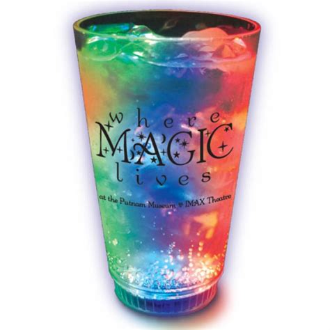 Custom 16oz Acrylic LED Pint Cups And Plastic Light Up Pint Glasses