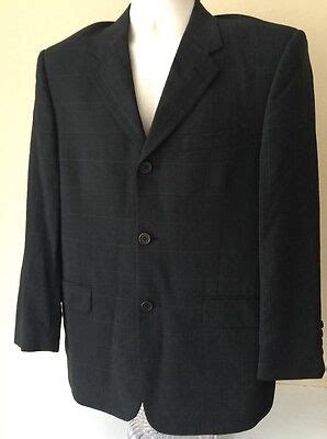 Ted Baker Endurance Dark Charcoal Gray Wool 3 Button Sport Coat Blazer