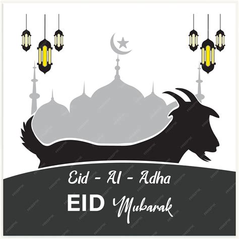 Premium Vector Eid Mubarak Islamic Greeting Card Poster Banner Design