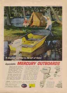 1957 Kiekhaefer Mercury Mark 55E 40 HP 4 Cyliner In Line Outboard On