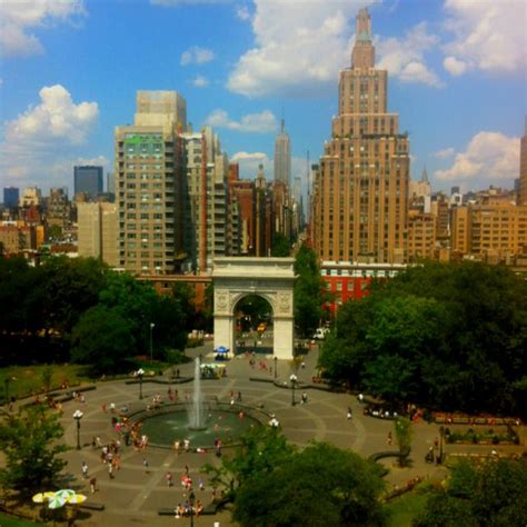 Washington Square Park and NYU Washington Square Park, Nyu, Tower ...