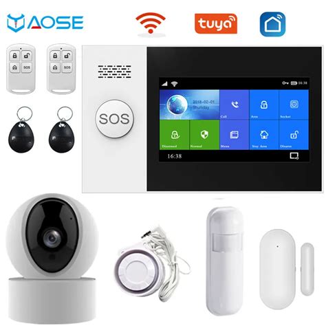 Tuya Gsm Wifi Wireless Mhz Home Alarm Security System With Ip Camera