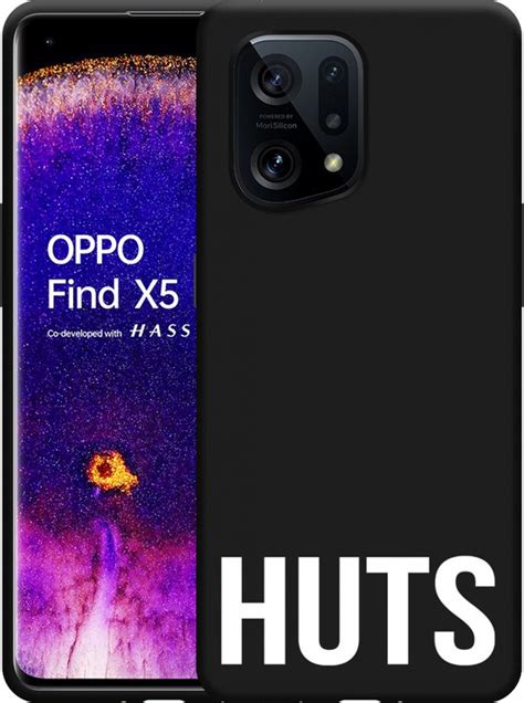 Oppo Find X Hoesje Zwart Huts Wit Designed By Cazy Bol