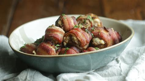 Italian Stuffed Bacon Wrapped Mushrooms Youtube