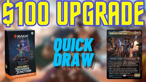 Quick Draw Upgrade Improving The Precon Commander Deck With 100