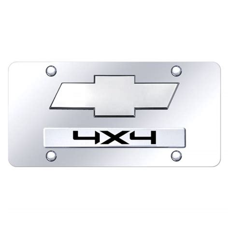 Autogold D Ch Cc Chrome License Plate With D Chrome X Logo And