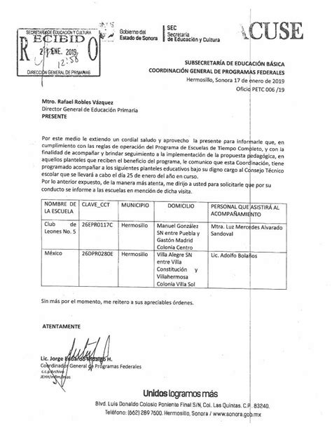 PDF Secretaría de Educación y Cultura del Estado de Sonora SESION