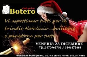 Veberdi Dicembre Brindisi Natalizio Botero Club Priv