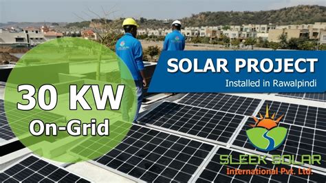 Solar Project 30kw Ongrid With Net Metering At Bahria Town Rawalpindi Youtube