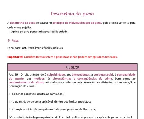 Dosimetria da Pena Punibilidade e Causas de Extinção Sara Lupion dos