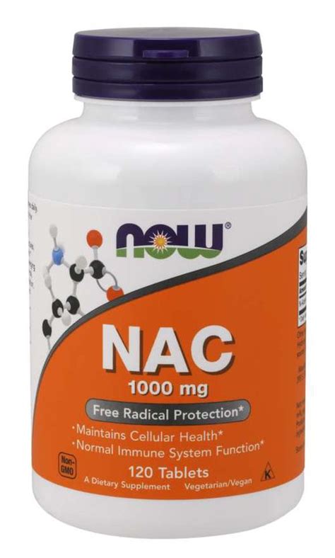 NOW Foods NOW NAC N Acetyl L Cystein 1000 mg 120 tablet LEVNĚ