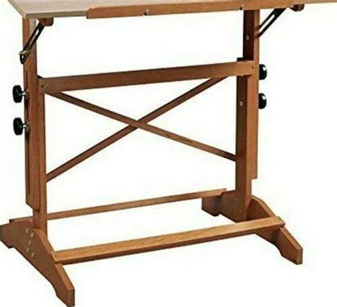 Alvin Shop607 Pavilion Drafting Art Table Base Only Solid Wood Base