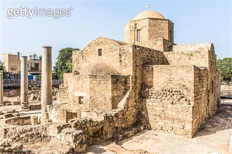 The Panagia Chrysopolitissa Ayia Kyriaki church in Paphos Cyprus 이미지