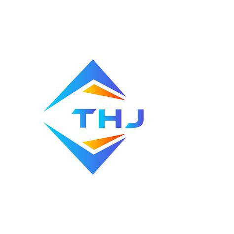 thj abstract technology logo design  white background thj creative