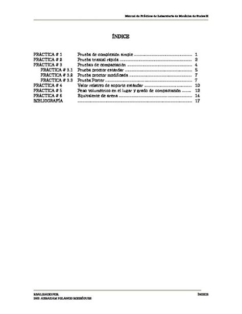 Manual De Laboratorio Mec Nica De Suelos Ezequiel Esquivel Udocz