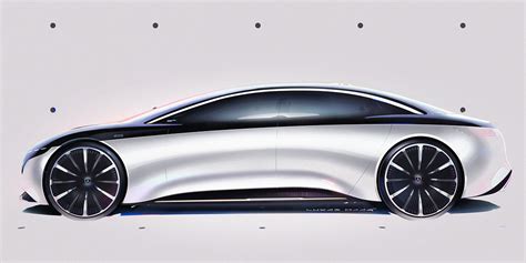 Press Sketches Mercedes Vision Eqs 2019 Behance