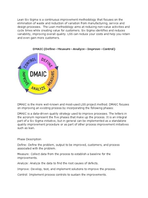 Dmaic Dmadv | PDF | Six Sigma | Design For Six Sigma