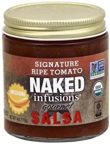 Naked Infusions Gourmet Signature Ripe Tomato Medium Salsa 4 Oz