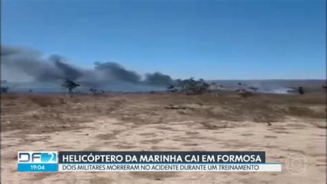 Vídeo Helicóptero da Marinha cai em Formosa GO DF2 G1