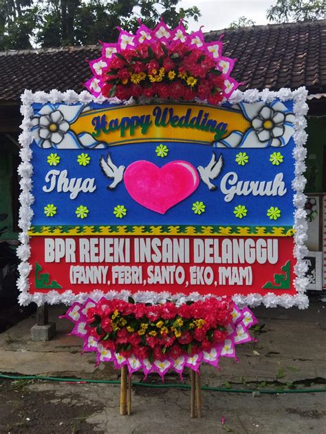 Karangan Bunga Wedding Pernikahan S701 Kana Florist