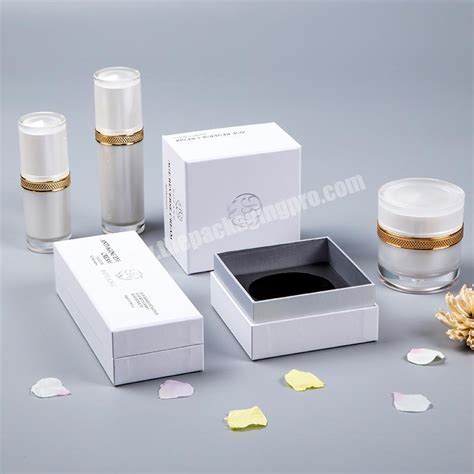 Custom Luxury Brand Lid And Base Paper Cosmetics Skin Care Set