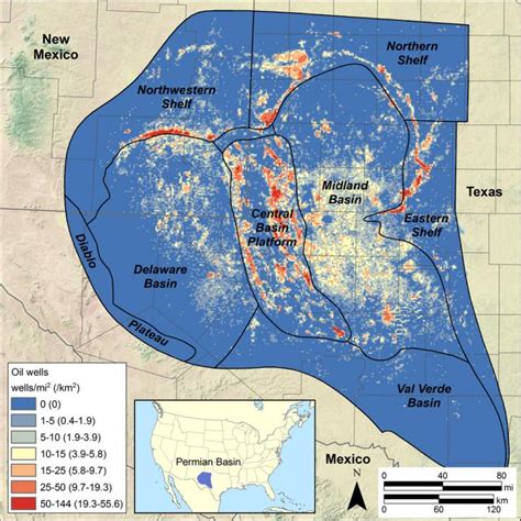 Permian Production Map [image] Eurekalert Science News Releases