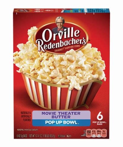 Orville Redenbacher S Pop Up Bowl Movie Theater Butter Popcorn 6 Ct