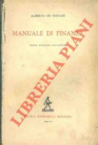 Amazon Manuale Di Finanza Albert De Stefani Books