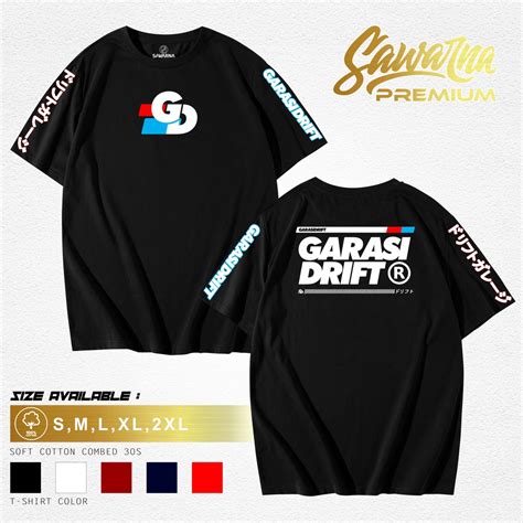 Jual Varieta Black Garasi Drift Merchandise KAOS BAJU RACING GARASI