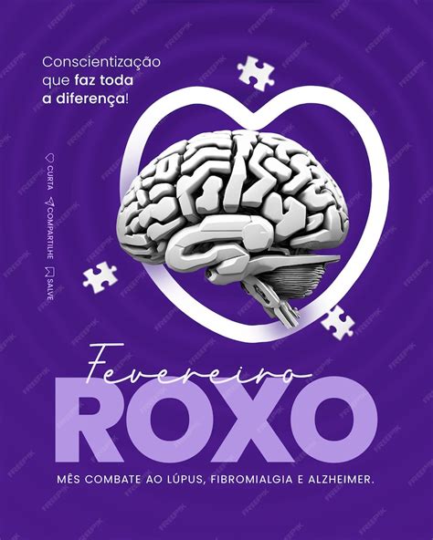 Premium Psd Campanha Fevereiro Roxo Social Media Purple February