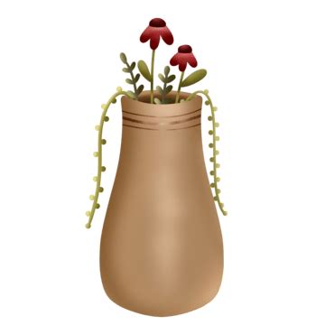 Vase Decoration Png Transparent Hand Painted Watercolor Style Vase