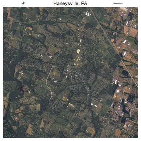 Aerial Photography Map of Harleysville, PA Pennsylvania