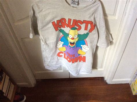 The Simpsons Krusty The Clown Vintage T Shirt Size M … Gem