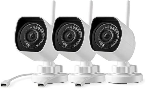 2023 Upgraded Zmodo 1080p Outdoor Wireless Camera 3 Pack Indoor Outside Wifi