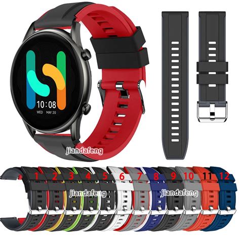 Two Color Silicone Strap Sport Band For Haylou Rt Ls Smart Watch