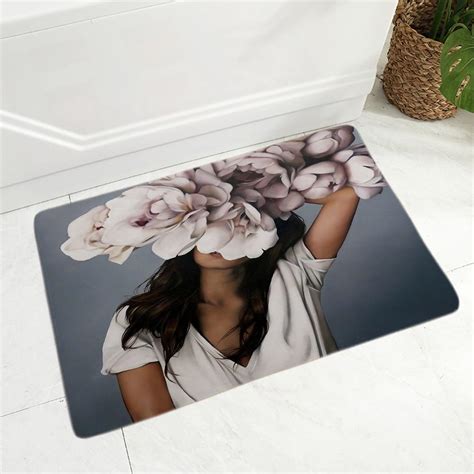 Buy Harajuku Aesthetics Doormat Non Slip Printed Soft Flannel Carpet