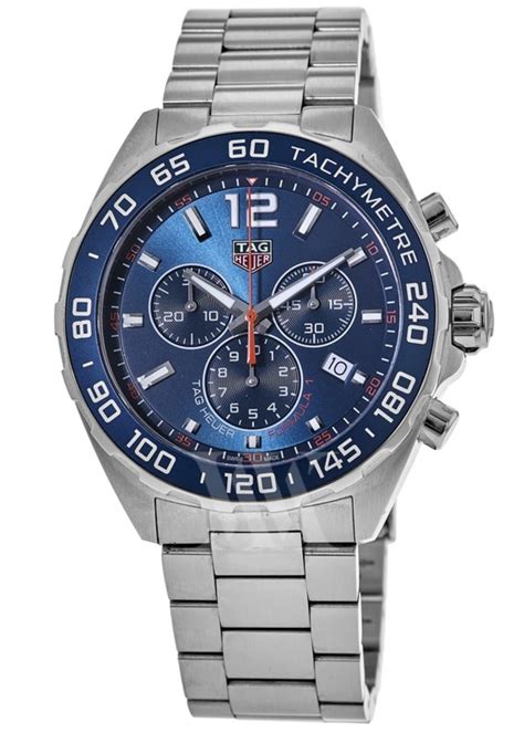 Tag Heuer Formula Quartz Chronograph Blue Dial Steel Men S Watch