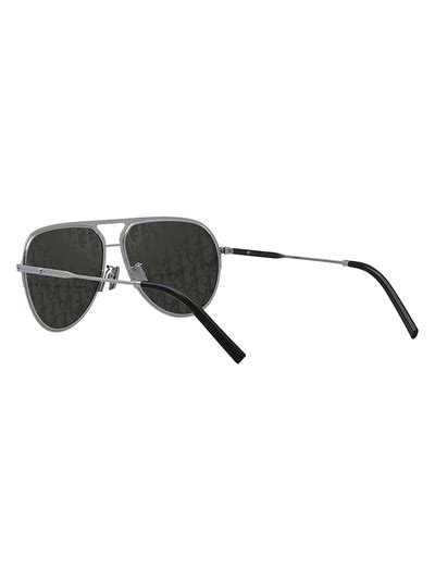 Dior Logo Lens 60mm Mirrored Aviator Sunglasses In Smoke Mirror Modesens