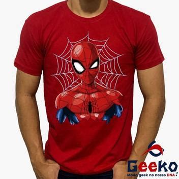 Camiseta Spiderman Homem Aranha 100 Algodão Homem Aranha Spider Man