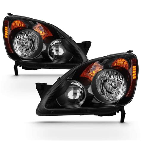 Honda Cr V Crv Headlights Black Housing Amber Corner