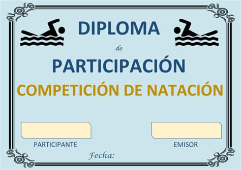 Plantillas De DIPLOMAS DEPORTIVOS Para Editar En Word GRATIS