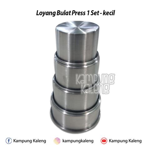 Loyang Bulat Press Kecil Set Kampung Kaleng