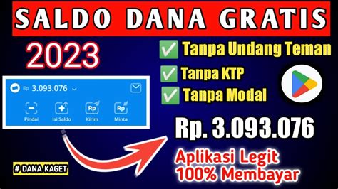 APLIKASI PENGHASIL SALDO DANA TERBARU 2023 Apk HELO 100 Terbukti