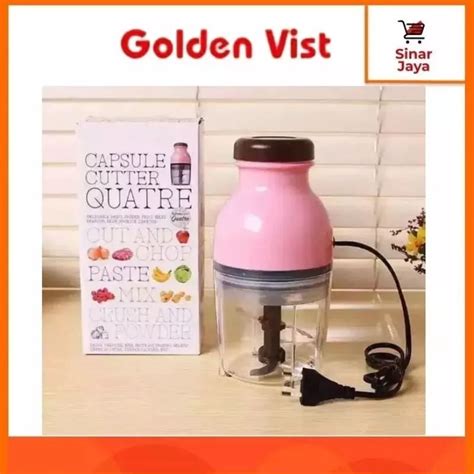 Jual Blender Mini Chopper Portabel Food Grad Blender Kapsul Golden