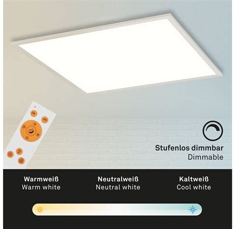 Briloner Ultraflaches Cct Led Panel Wei Xled W Ab