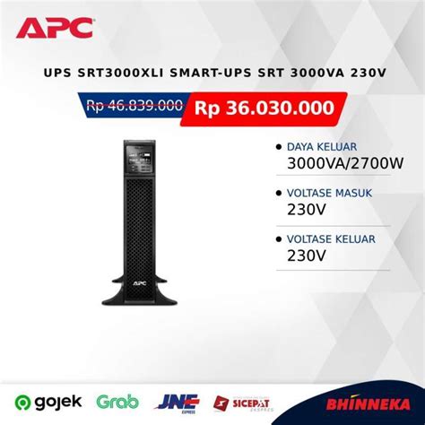 Jual Apc Smart Ups Srt Va Srt Xli Di Seller Bhinneka Official