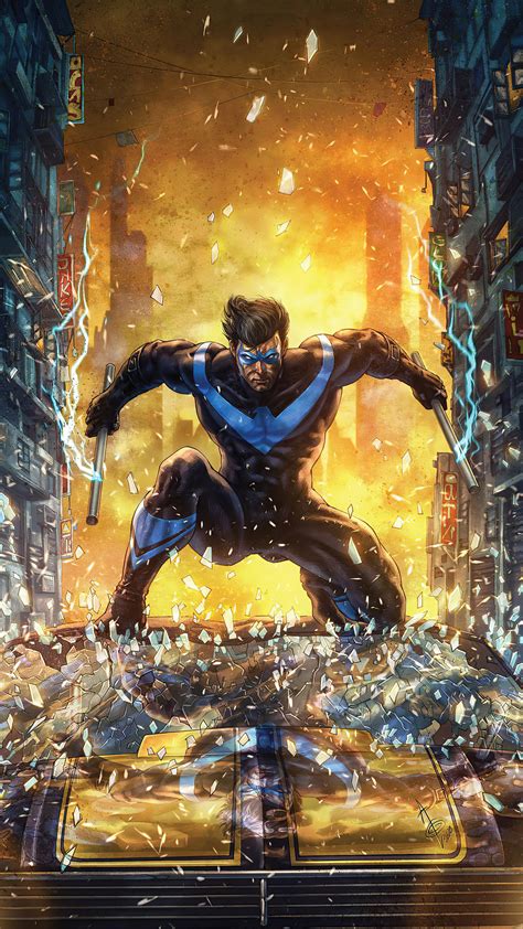 1080x1920 4k Nightwing Artwork Iphone 76s6 Plus Pixel Xl One Plus 3