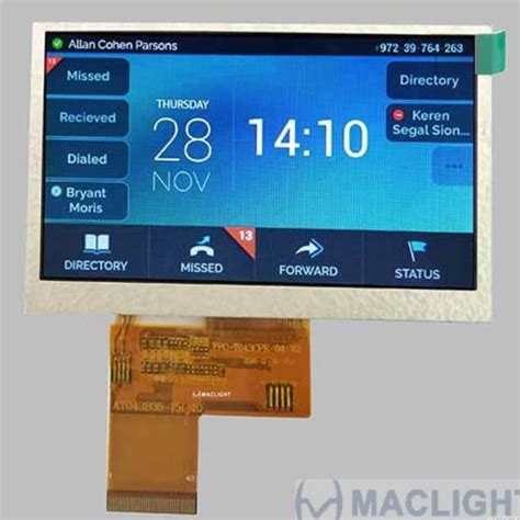 M Dulo De Visualiza O Lcd Tft Mlt R Maclight Display Co