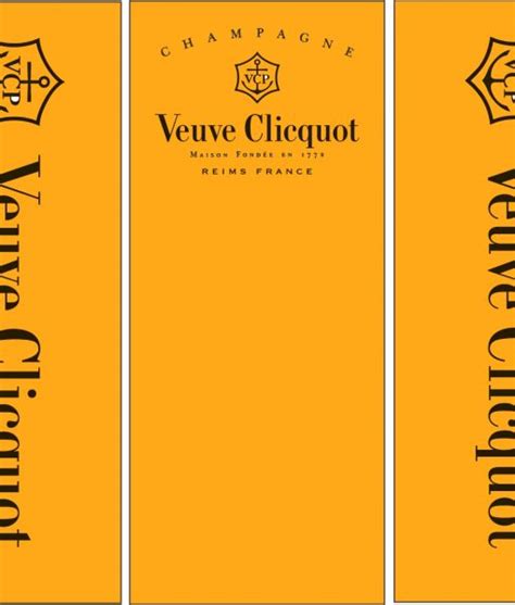 Adesivo De Geladeira Envelopamento Veuve Clicquot Cole Decore