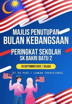 Buku Program Majlis Penutupan Bulan Kebangsaan SK Bakri Batu 2 G